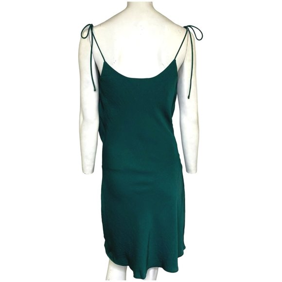 Glam Mini Slip Dress Forest Green Size Large NWT - Picture 4 of 4